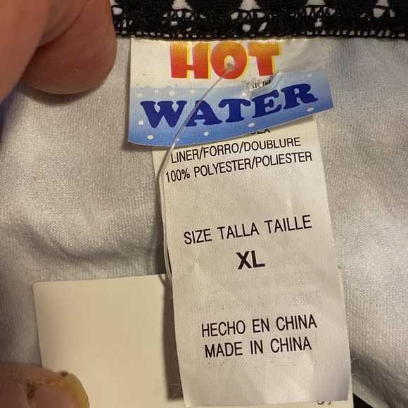 New Hot Water Separates swim suit bottoms. Size XL Black and white polka dots. - Picture 4 of 9